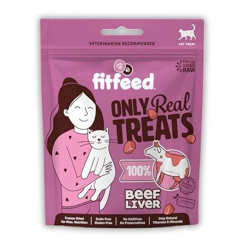 fitfeed Freeze-Dried Çiğ Dana Ciğer Kedi Ödül Maması 40g