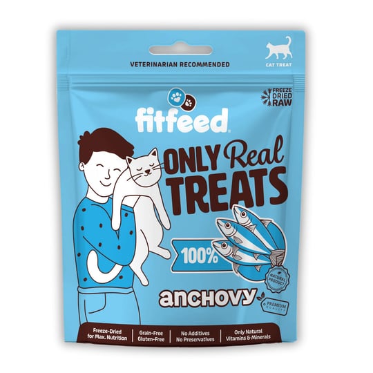 fitfeed Freeze-Dried Çiğ Hamsi Kedi Ödül Maması 40g