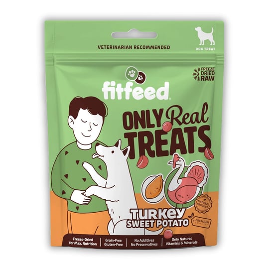 fitfeed Freeze-Dried Çiğ Hindi&Tatlı Patates Köpek Ödül Maması 40g