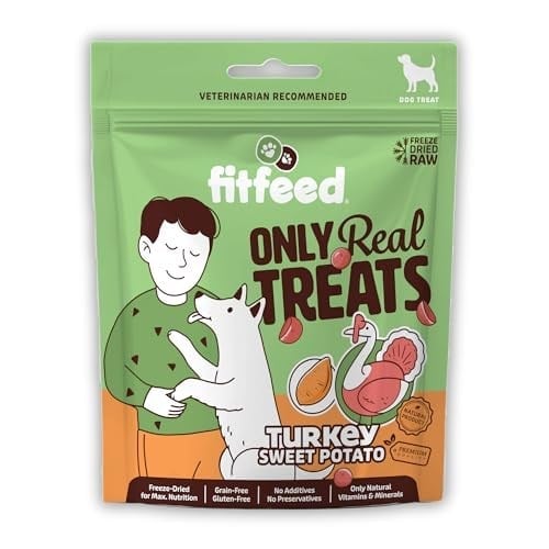 fitfeed Freeze-Dried Çiğ Hindi&Tatlı Patates Köpek Ödül Maması 40g