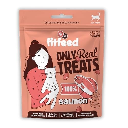 fitfeed Freeze-Dried Çiğ Somon Kedi Ödül Maması 40g