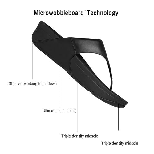 FitFlop Kadın Lulu Deri Toe-Post Tanga Sandalet