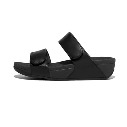 FITFLOP Lulu ayarlanabilir deri kaydırıcı Terlik Kadın