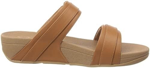 Fitflop Lulu Ayarlanabilir Deri Slaytlar Bayan Slayt Sandalet