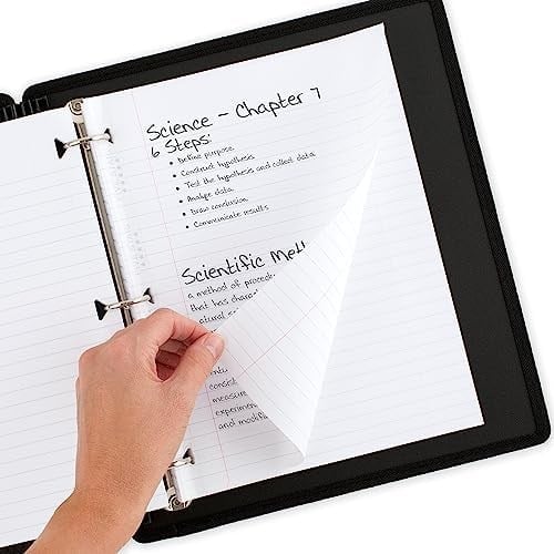 Five Star Gevşek Yaprak Kağıt, 6lı Paket, 3 Delikli Delgeç Defter Kağıdı, Güçlendirilmiş Geniş Çizgili Dolgu Kağıdı, Mürekkep Kanamasıyla Mücadele, 8