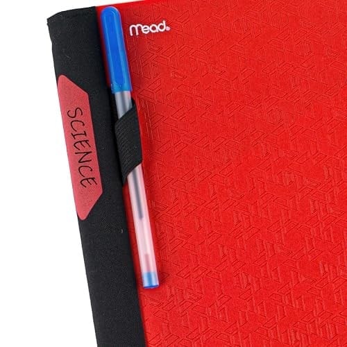 Five Star Spiral Defter + Çalışma Uygulaması, 3 Konu, Kolej Çizgili Kağıt, Spiral Korumalı İleri Defter, Hareketli Sekmeli Bölücüler ve Genişleyen Cepler, 8-1/2 