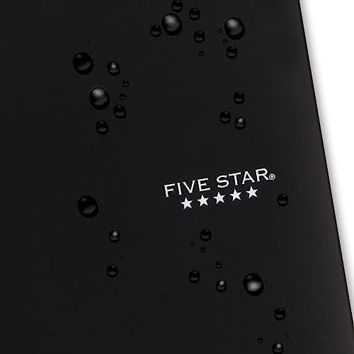 Five Star Spiral Defter + Çalışma Uygulaması, 2li Paket, 1 Konu, Kolej Çizgili Kağıt, Mürekkep Kanaması ile Mücadele, Suya Dayanıklı Kapak, 2,5 cm x 11 inç, 100 Yaprak, Siyah, Yeşil (820187)