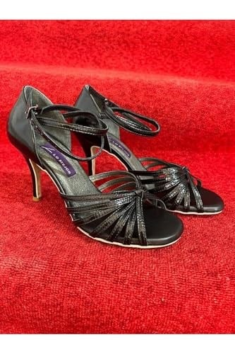 FİYONK TANGO DANS VE SALON AYAKKABISI 8,5 CM 13 PONT KONİ MODEL KAPALI TOPUK