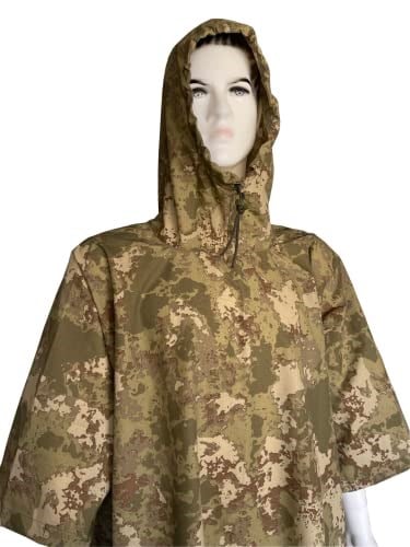 Flaş Tactical Erkek Yeni Tip TSK Kamuflaj Panço Yağmurluk