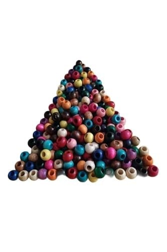 Flea Market 10 Mm Karışık Renkli Ahşap Boncuk, SlnKarısık10mm