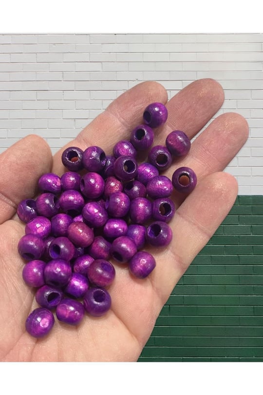 Flea Market Ekonomik Paket 1 Kilo 10mm Ahşap, Eko1KG10LİLAA