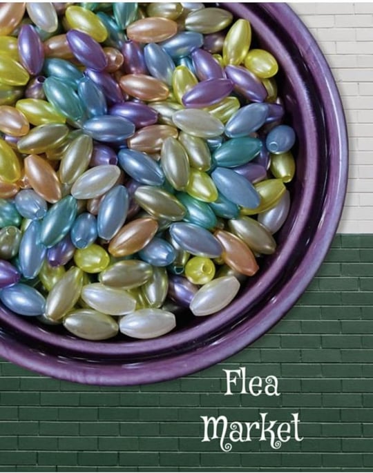 Flea Market Oval Badem Boncuk 25 Gr, BNCK-839