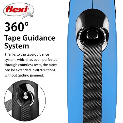 Flexi Classic Tape, Otomatik Köpek Gezdirme Tasması Small, 3 Metre, Mavi - Seçenekler: Extra Small 3 m, Small 5 m, Medium 5 m