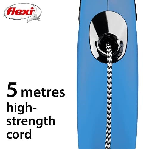 Flexi New Classic S Beden Mavi 5MT İpli Tasma - Seçenekler: Extra Small (3 m), Extra Small (3 m) (2 Pack), Small (5 m)...