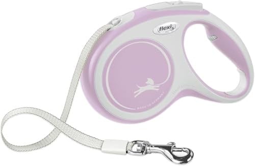 FLEXI Yeni Konfor Geri Çekilebilir Köpek Tasması (Tape), Ergonomik, Dayanıklı ve Dolaşmayan Evcil Hayvan Yürüyüş Tasma 55 lbsye K - Seçenekler: XS, 10 ft, Small - 16 ft, Medium - 16 ft, Large - 16 ft