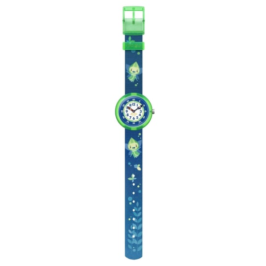 Flik Flak Unisex Çocuk Analog Kuvars Saat Plastik Kayış FBNP145, Mavi, Kayış
