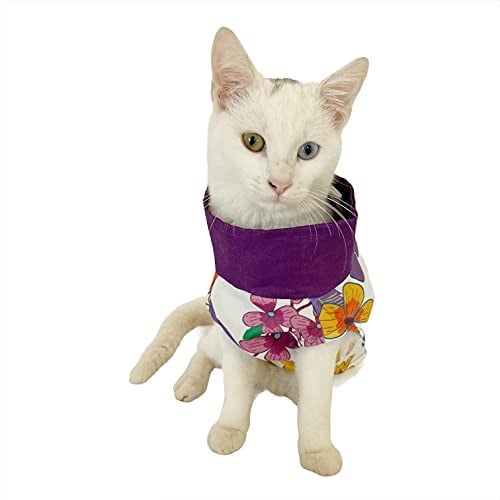 Flower Power Su itici Yağmurluk Kedi Yağmurluğu MOR M