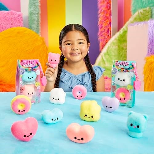Fluffie Stuffiez Patlamış Mısır ve Çörek Mini Koleksiyon Özelliği - Sürpriz Açığa Çıkarma Kutusundan Çıkarma Yumuşak ve Squishable Dokunsal Oyun Fidget DIY