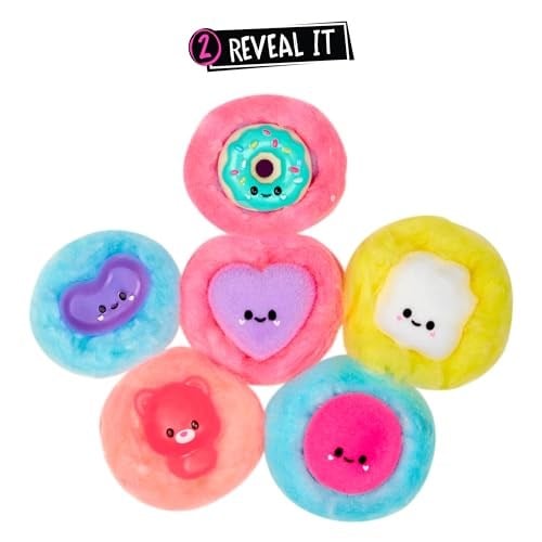 Fluffie Stuffiez Patlamış Mısır ve Çörek Mini Koleksiyon Özelliği - Sürpriz Açığa Çıkarma Kutusundan Çıkarma Yumuşak ve Squishable Dokunsal Oyun Fidget DIY