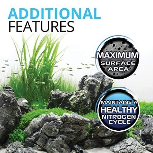 Fluval Biomax, organik halkalar, karmaşık gözenek sistemli, faydalı bakteriler için, tatlı ve deniz akvaryumları için, 500 g