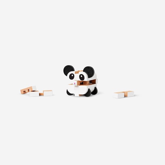 Flying Tiger Copenhagen Panda Şeklinde Ahşap 3D Yapboz