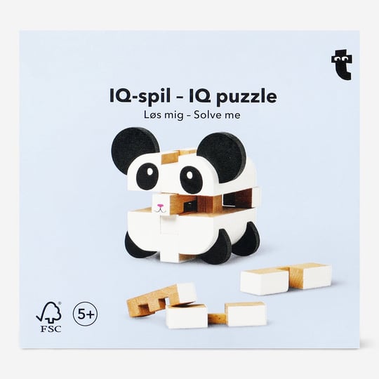 Flying Tiger Copenhagen Panda Şeklinde Ahşap 3D Yapboz