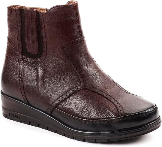 Forelli 25157 Comfort Fermuarlı Kahverengi Kadın Bot 41 EU