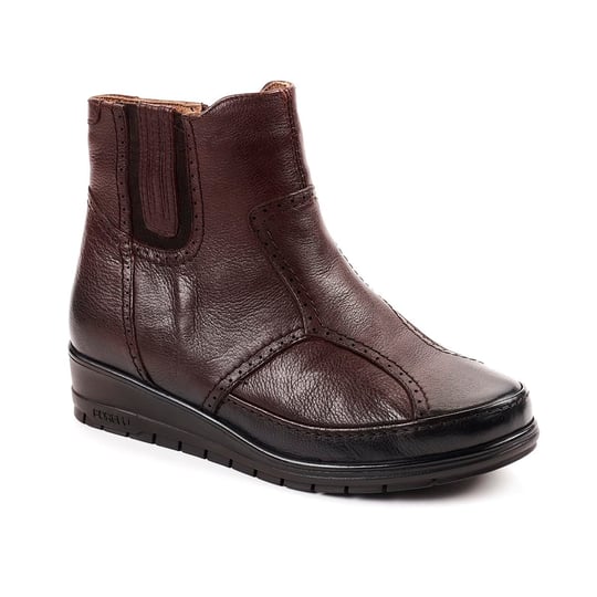 Forelli 25157 Comfort Fermuarlı Kahverengi Kadın Bot 41 EU