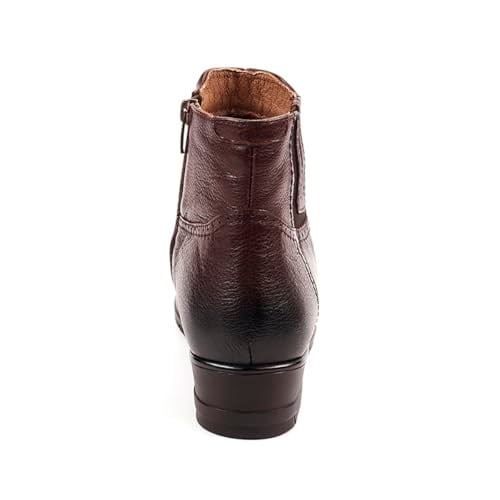 Forelli 25157 Comfort Fermuarlı Kahverengi Kadın Bot 41 EU