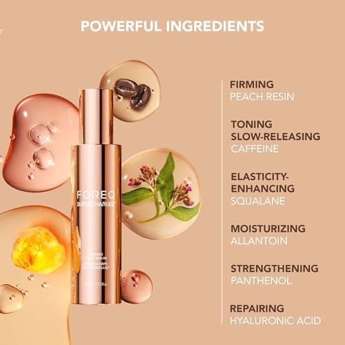 FOREO SUPERCHARGED Vücut Serumu, 100 mL - İletken ve Sıkılaştırıcı - Selülit Karşıtı - Yaşlanma Karşıtı Vücut Bakımı - 8 çeşit Hyaluronik Asit - Dermatolojik Olarak Test Edilmiştir - Tüm Cilt Tipleri