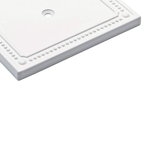 Franklin Brass Classic Beaded Çift Yönlü/Switch Plaka/Kılıf, Tek, Beyaz, W35059V-PW-C