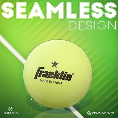 Franklin Sports Masa Tenisi Topları - Resmi Boyut ve Ağırlık 40 mm Masa Tenisi Topları - Tek Yıldızlı Profesyonel Toplar - Toplu Paketler ve Aile Setleri