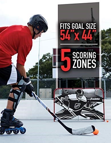 Franklin Sports NHL Hockey Goalie Shooting Target - Hockey Goal Practice Target - Street Hockey Net Goalie Target - Seçenekler: 54 (G) x 44 (H), 72 X 48