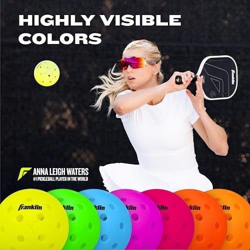 Franklin Sports Outdoor Pickleballs - X-40 Pickleball Balls - USA Pickleball (USAPA) Approved - Official US Open Ball