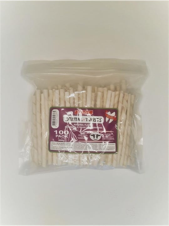 Freshy Dental Twists - Köpek Sütlü Burgu Çubuk - 100lü Mega Paket