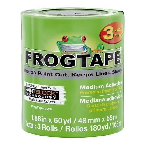 FROGTAPE PAINTBLOCKlu Çok Yüzeyli Ressam Bandı, 12.2 cm x 55 m, Yeşil, 3 Rulo, 240661
