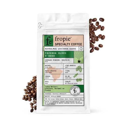 Fropie Kahve Brezilya - Çekirdek 250 gr