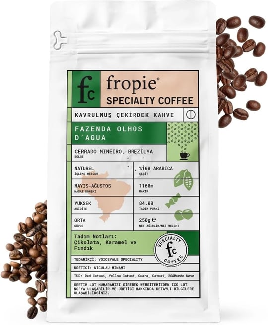 Fropie Kahve Brezilya - Çekirdek 250 gr