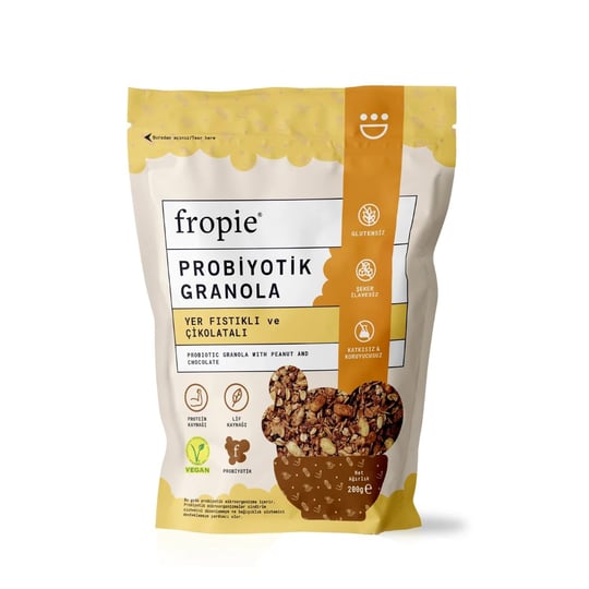 Fropie Probiyotik Granola - Yer Fıstığı & Çikolata 200 gr 8682815018795