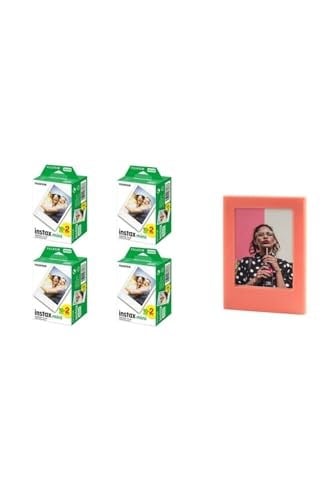 Fujifilm Instax Mini 8-9-10-11 Link Liplay Evo Uyumlu Mini Film 4Lü (80 Poz) Ve Mıknatıslı Foto Çerçevesi