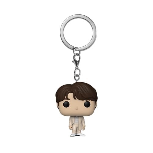 Funko Pop! Anahtarlık: BTS – Jin – Vinil mini figür, koleksiyon, orijinal anahtarlık, çorap dolgusu, hediye fikri, resmi ürün, müzik hayranları, mini figür