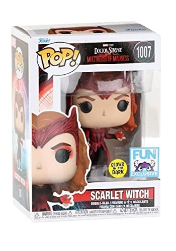 Funko Pop! Marvel: Doctor Strange in The Multiverse of Madness - Scarlet Witch (Glows in The Dark) (Special Edition) #1007 Bobble-Head Vinil Figür