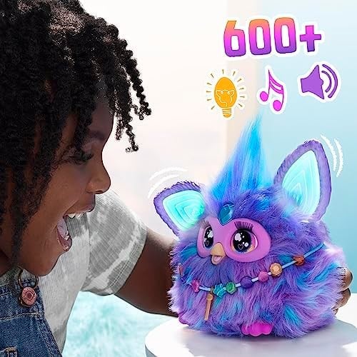 Furby Mor İnteraktif Pelüş Oyuncak - İngilizce versiyonu