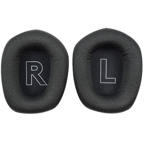 G733 Earpads Yedek Kulak Pedleri Yastıklar Bardaklar Muffs Aksesuarları Logitech G733 Oyun Kulaklığı Parçaları ile Uyumlu. (Siyah Pedler)