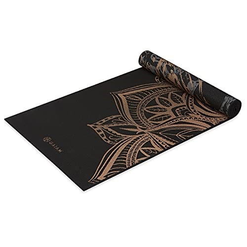 Gaiam Yoga Mat - Premium 6mm Print Reversible Extra Thick Non Slip Exercise & Fitness Mat for All Types of Yoga, Pilates & Floor Workouts (68