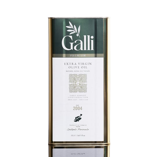 Galli Premium 5 Litre Teneke Soğuk Sıkım Zeytinyağı