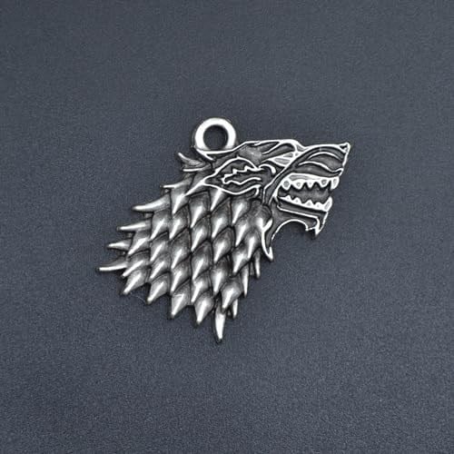 Game Of Thrones Kurt Deri ip Kolye - Gümüş Kaplama - Kadın Erkek Kolye - No:834