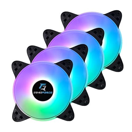 GAMEFORCE MIDLIGHT 4x120mm A-RGB Sese Duyarlı Kasa Fanı