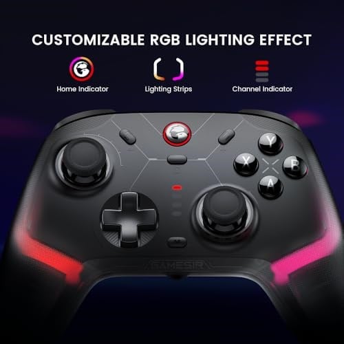 GameSir Cyclone 2 Wireless PC Controller,1000Hz,TMR Joysticks | Hall Effect & Micro 2si 1 arada Tetikleyiciler, PC/Android/Switch/Switch 2 için Şarj Dock ile PC Oyun Denetleyicisi
