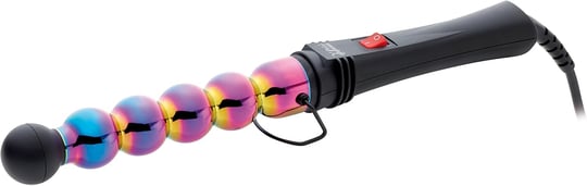 Gammapiù Professioneller Lockenstäbe Bubble Rainbow, Breite und Schmale Wellen, Hitzebeständige Spitze, Lange Bewegungsunschärfe, Reduzierung der Elektrostatik, Styling, Italienischer Stecker